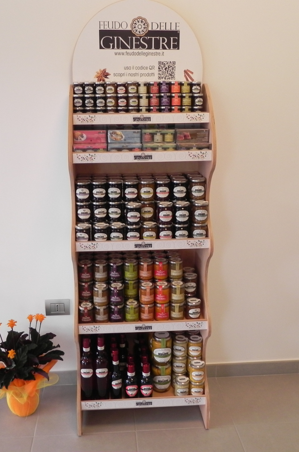espositore durevole da terra per prodotti alimentari